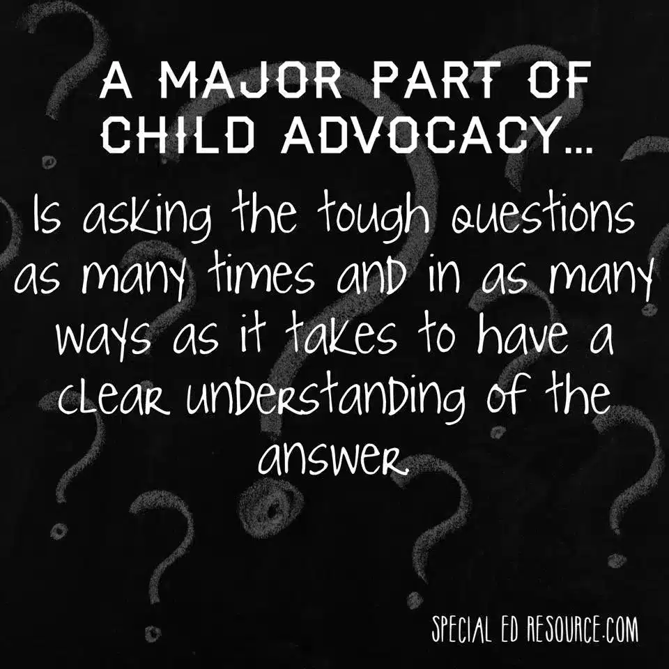 Advocacy Is About Asking The Tough Questions