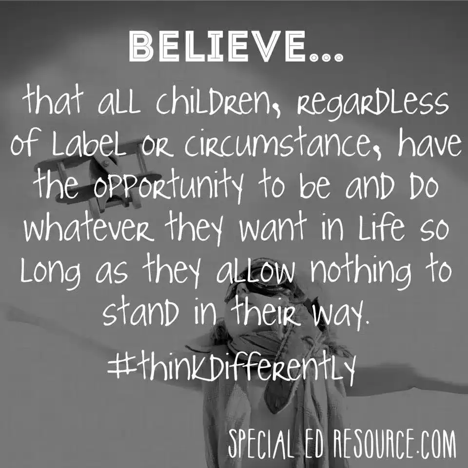 Teach Our Children To Believe | Special Education Resource