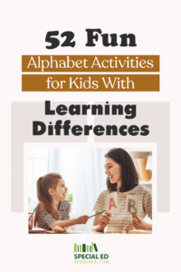 Smiling mom and young daughter enjoying one of these alphabet activities for kids demonstrating a fun and interactive way of learning letters..