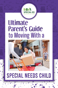 Family moving with a special needs child.
